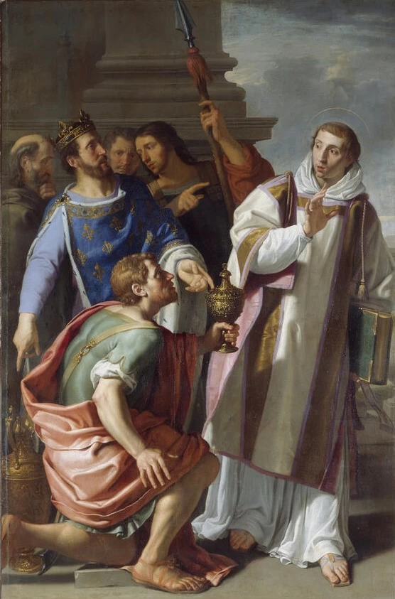 San Leonardo che rifiuta i regali del re di Francia - Ginevra, museo di arte e storia